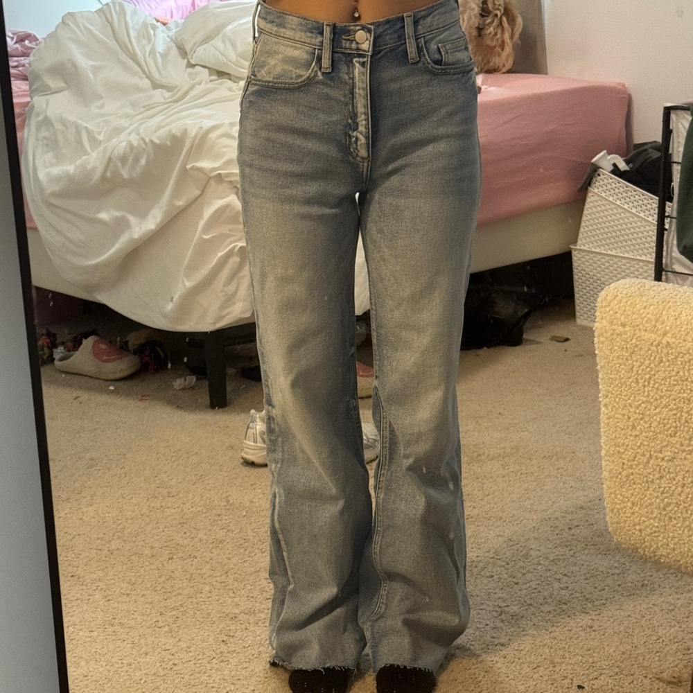 Fashion Nova Light Blue Flare Jeans